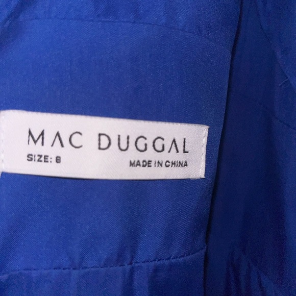 Mac Duggal Royal Blue Backless Dress - Picture 4 of 8